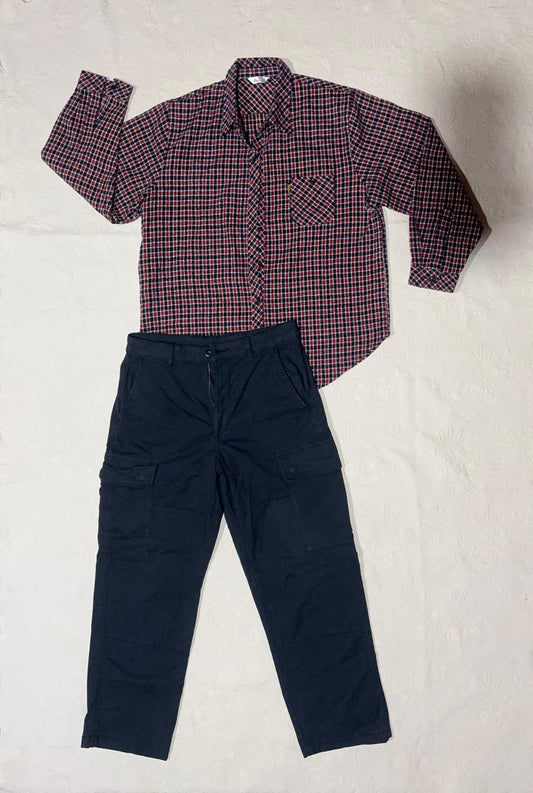 UNIQLO CARGO AND WOOLEN SHIRT