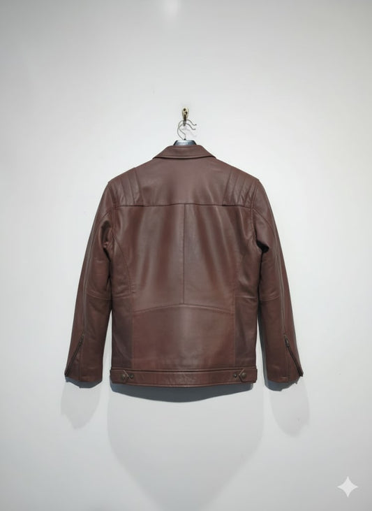 Classic Brown Leather Jacket